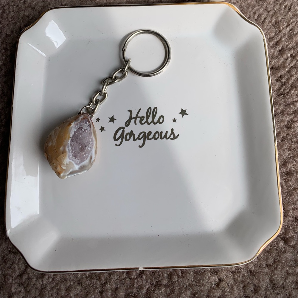 Geode keychain